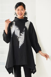 Waterfall Pieced Orchid Tunic