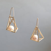 Pearls In Cages Earrings