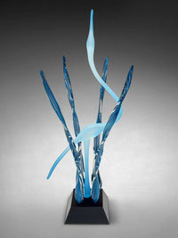 Serene Dance in the Marsh, Deep Sea Aquamarine
