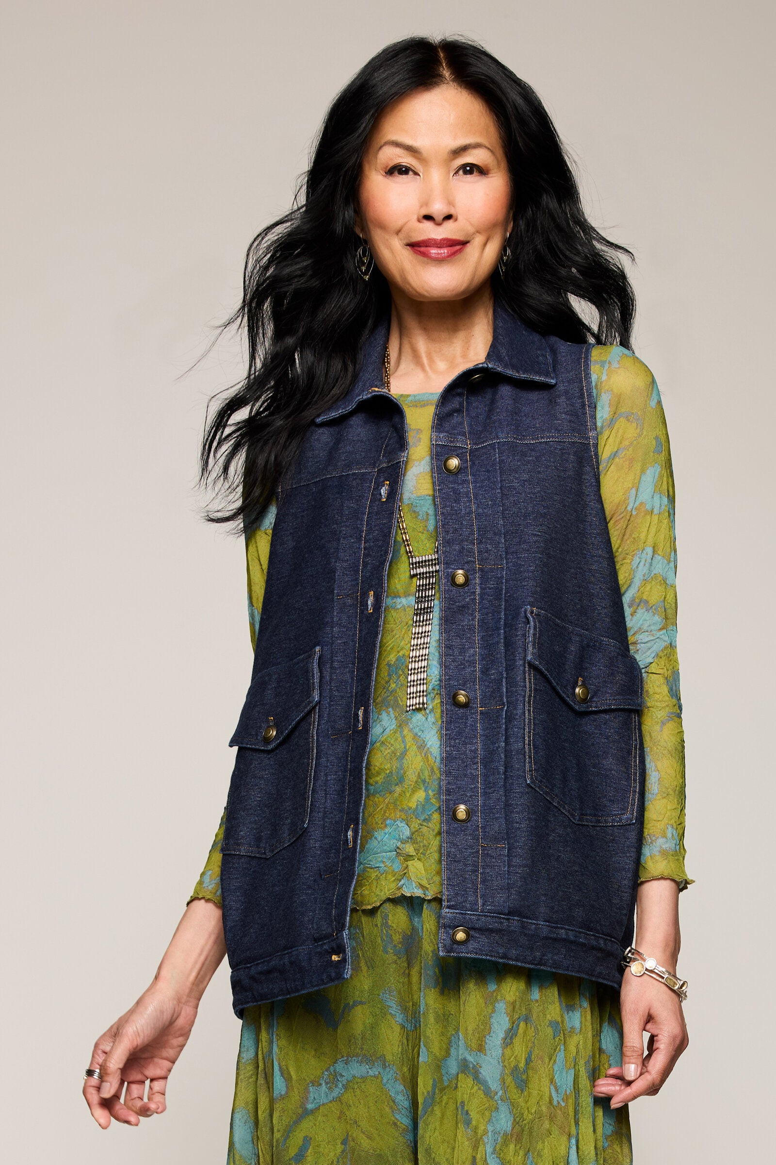 Dream Knit Denim Cara Vest