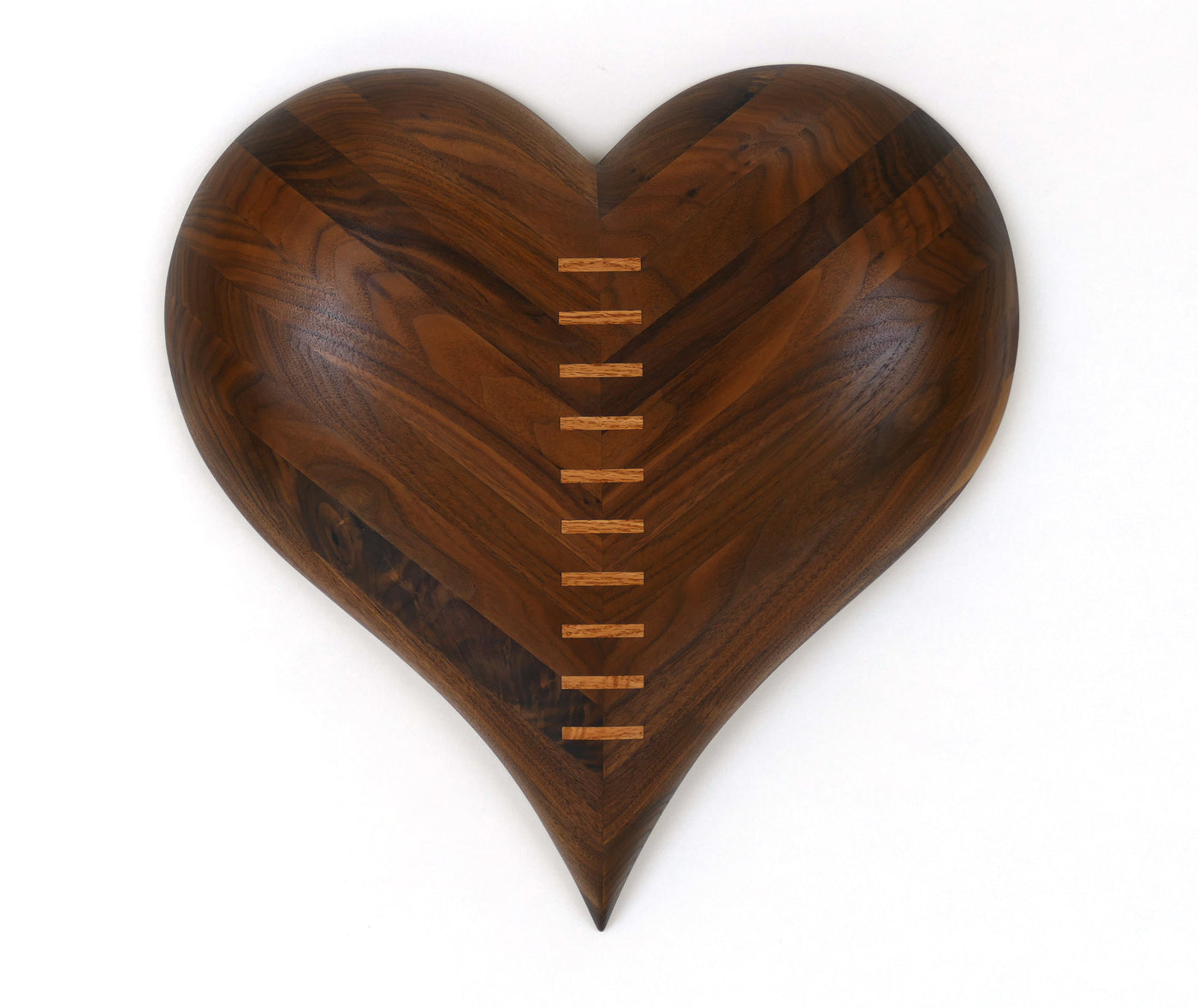 Walnut Compact Mended Heart