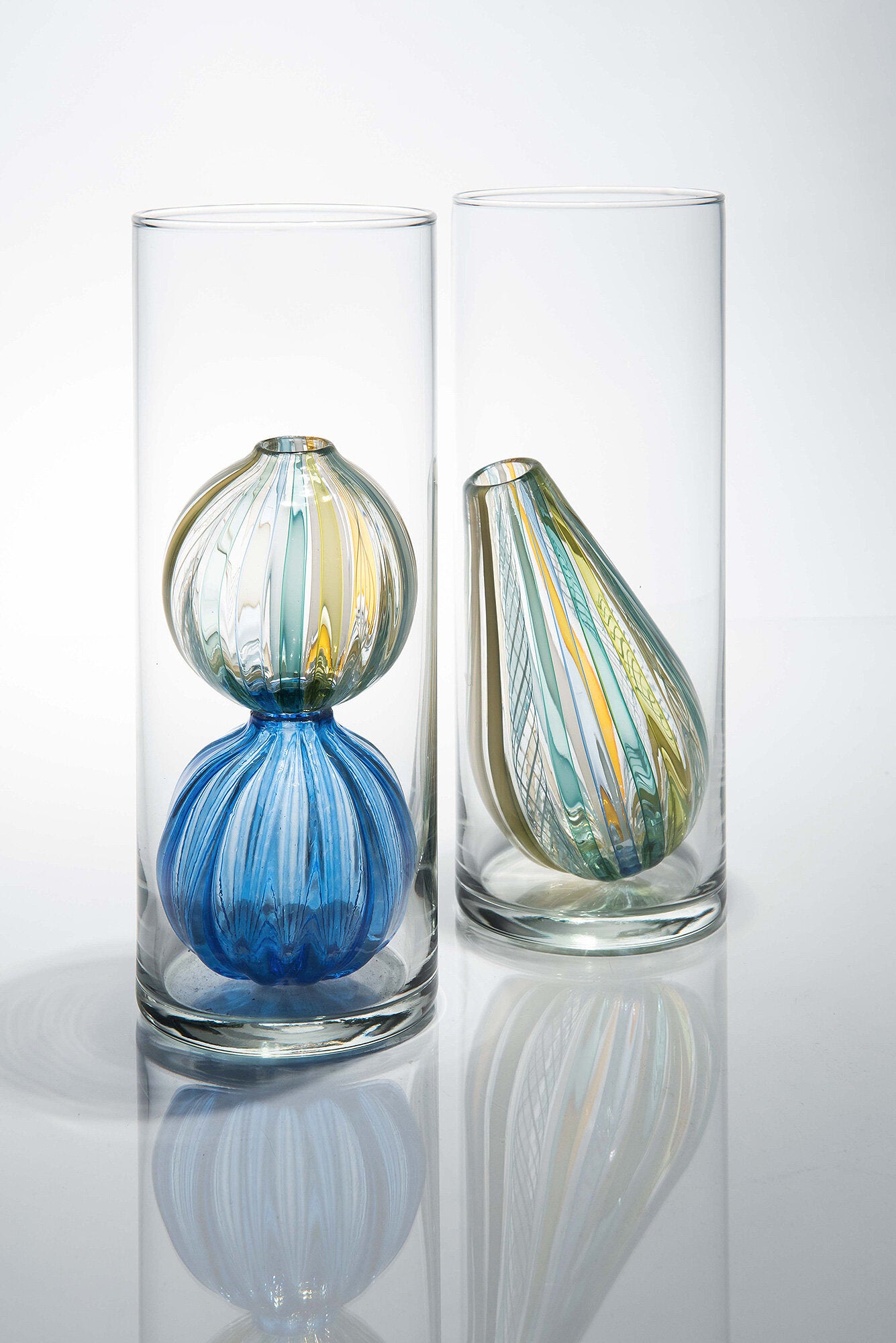 Bead Bud Vase - Double Globe