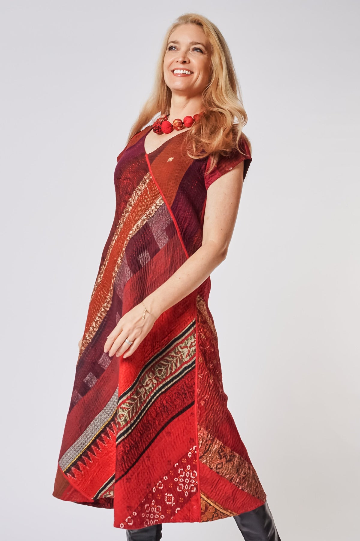 MMTS Holiday 2026 Cap Sleeve Semi Flare Dress