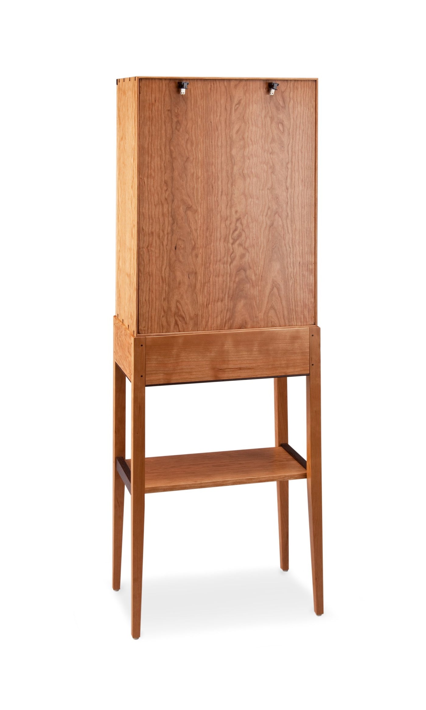 Tall Cherry Display Cabinet