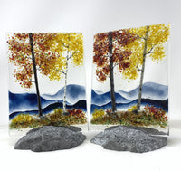 Gold & Crimson Fall Mountains