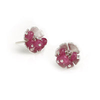 Silver Daisy Post Earrings