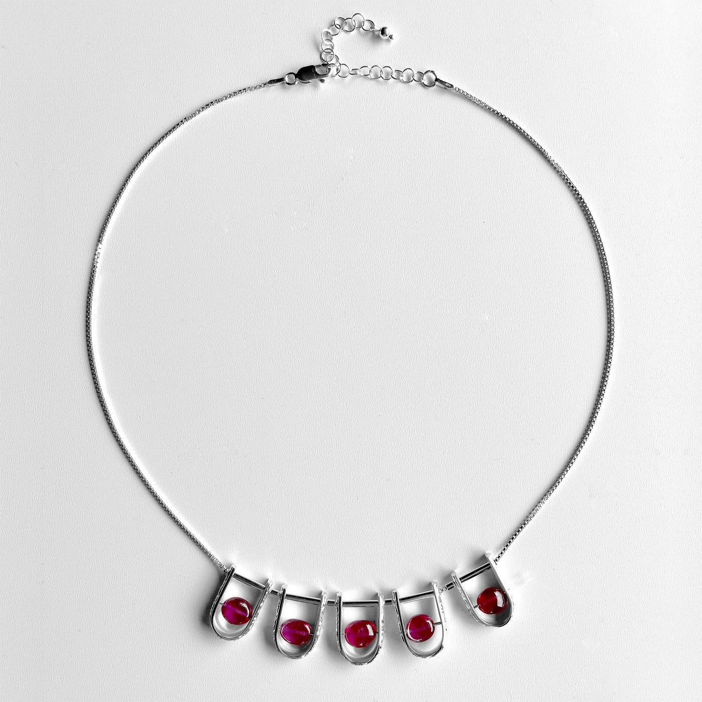 Five Gemstone Collar Necklace