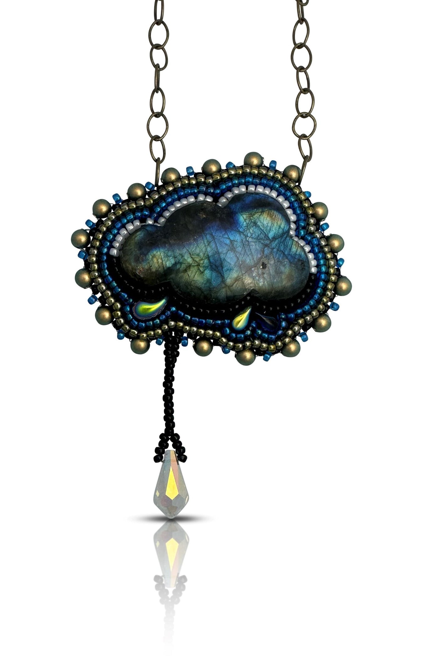 Multi-Color Labradorite Cloud Necklace