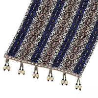 Reversible Handwoven Carob Bamboo Pub Table Runner