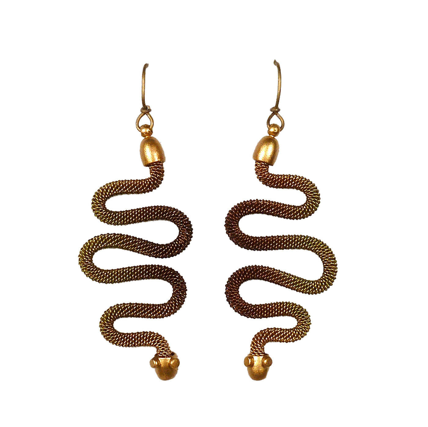Squiggle Snake Dangle Earrings