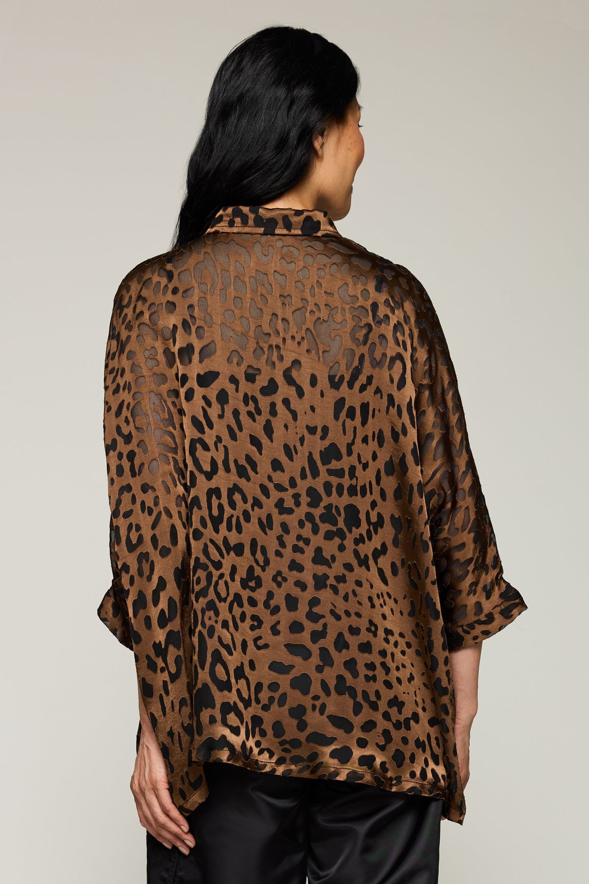 Burnout Leopard Top