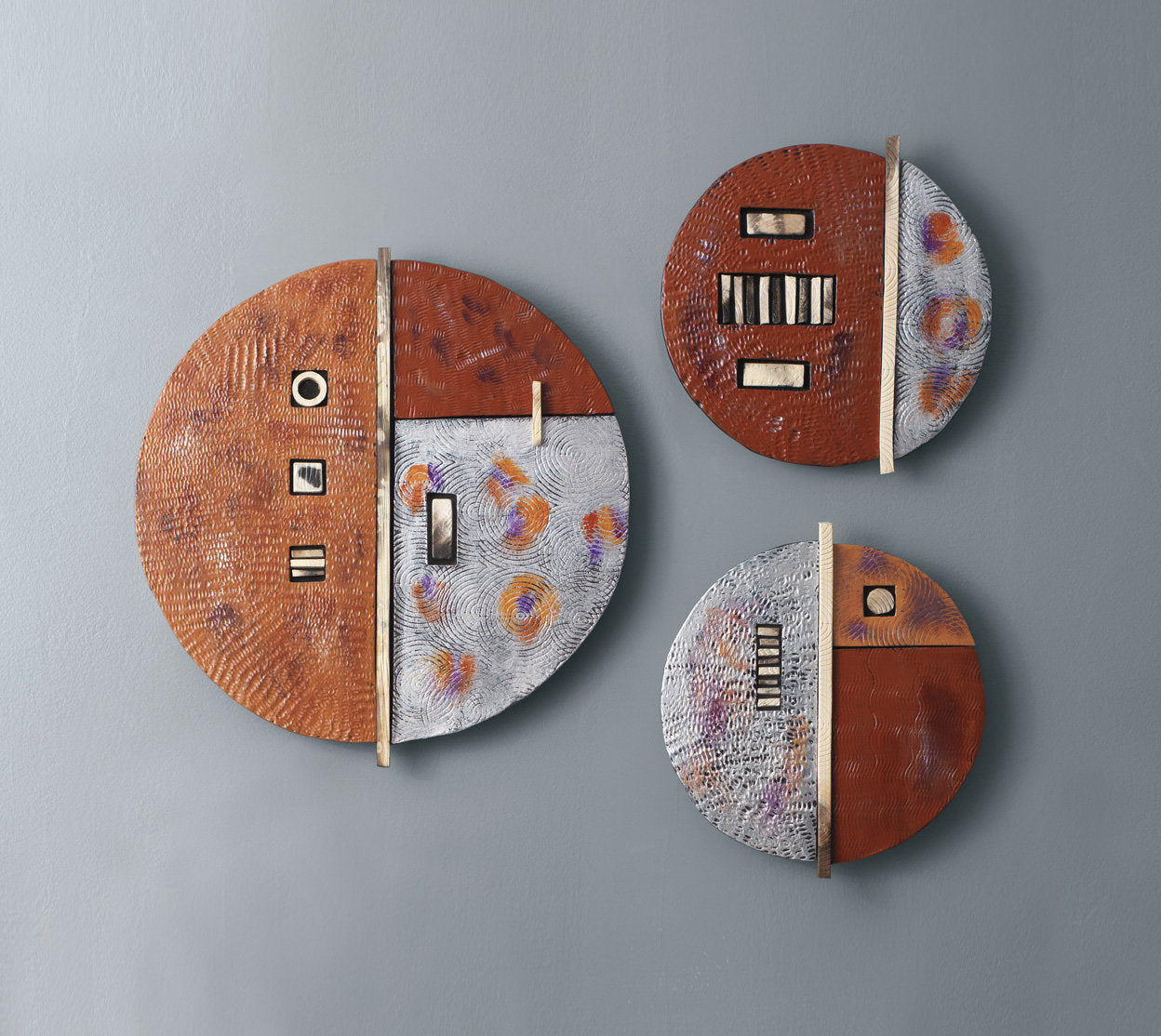 clockwise from left: large serenity sphere, small serenity sphere 1, small serenity sphere 2