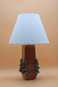 Turquoise Florals Table Lamp