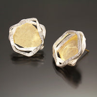Aqua Stud Earrings