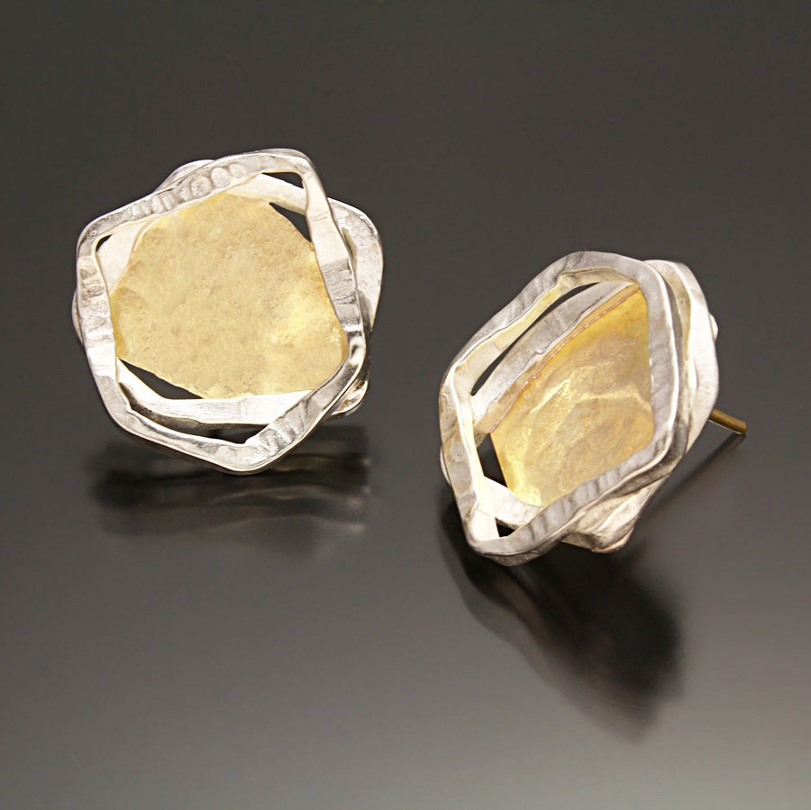 Aqua Stud Earrings