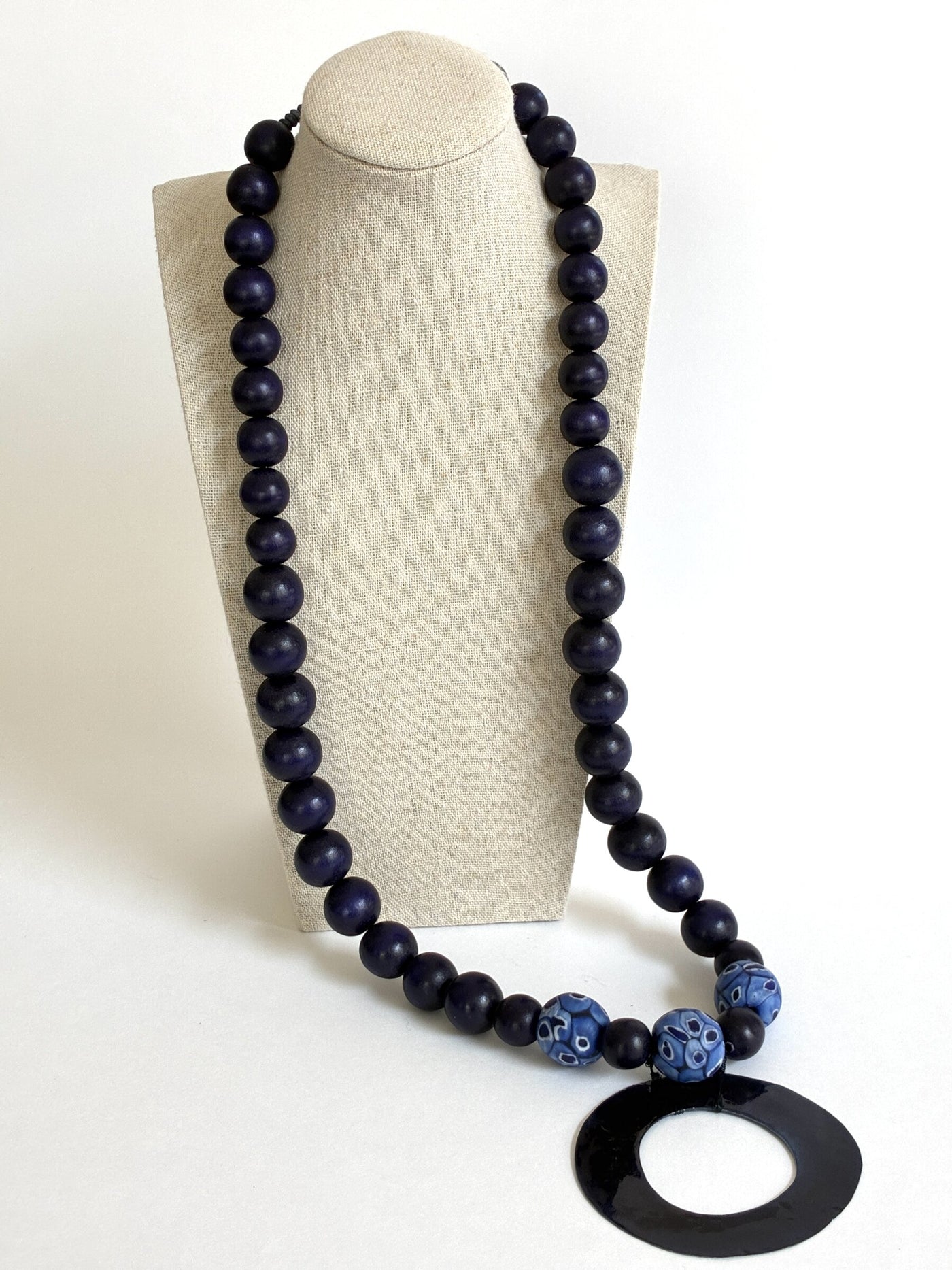 Deep Blue Shell Pendant