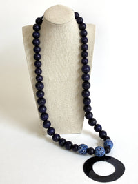 Deep Blue Shell Pendant