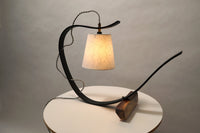 Bent Table Lamp in Ebonized Oak