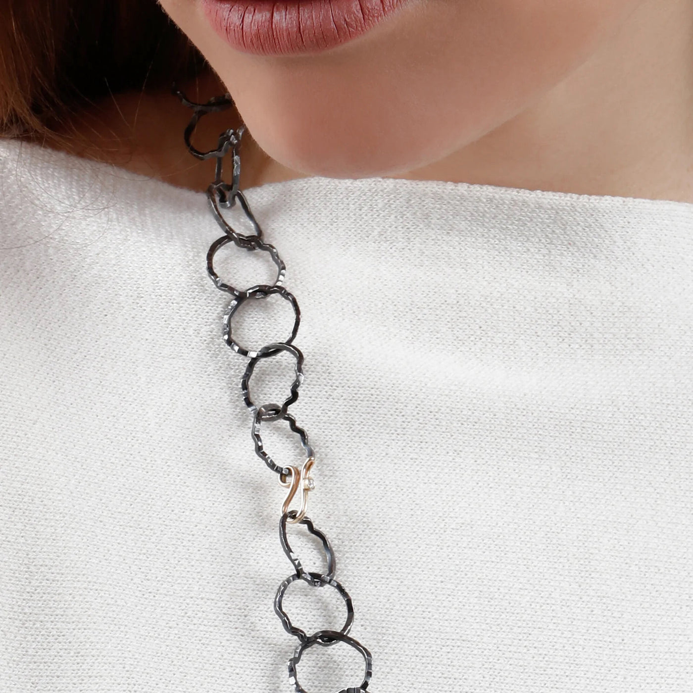 Open Silhouette Chain Convertible Necklace
