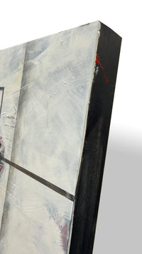 Corner showing edge of panel