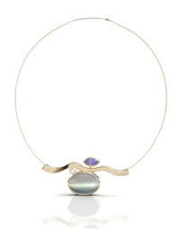 Moonstone Wave Pendant