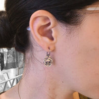 Tiny Galaxy Earrings with Topaz