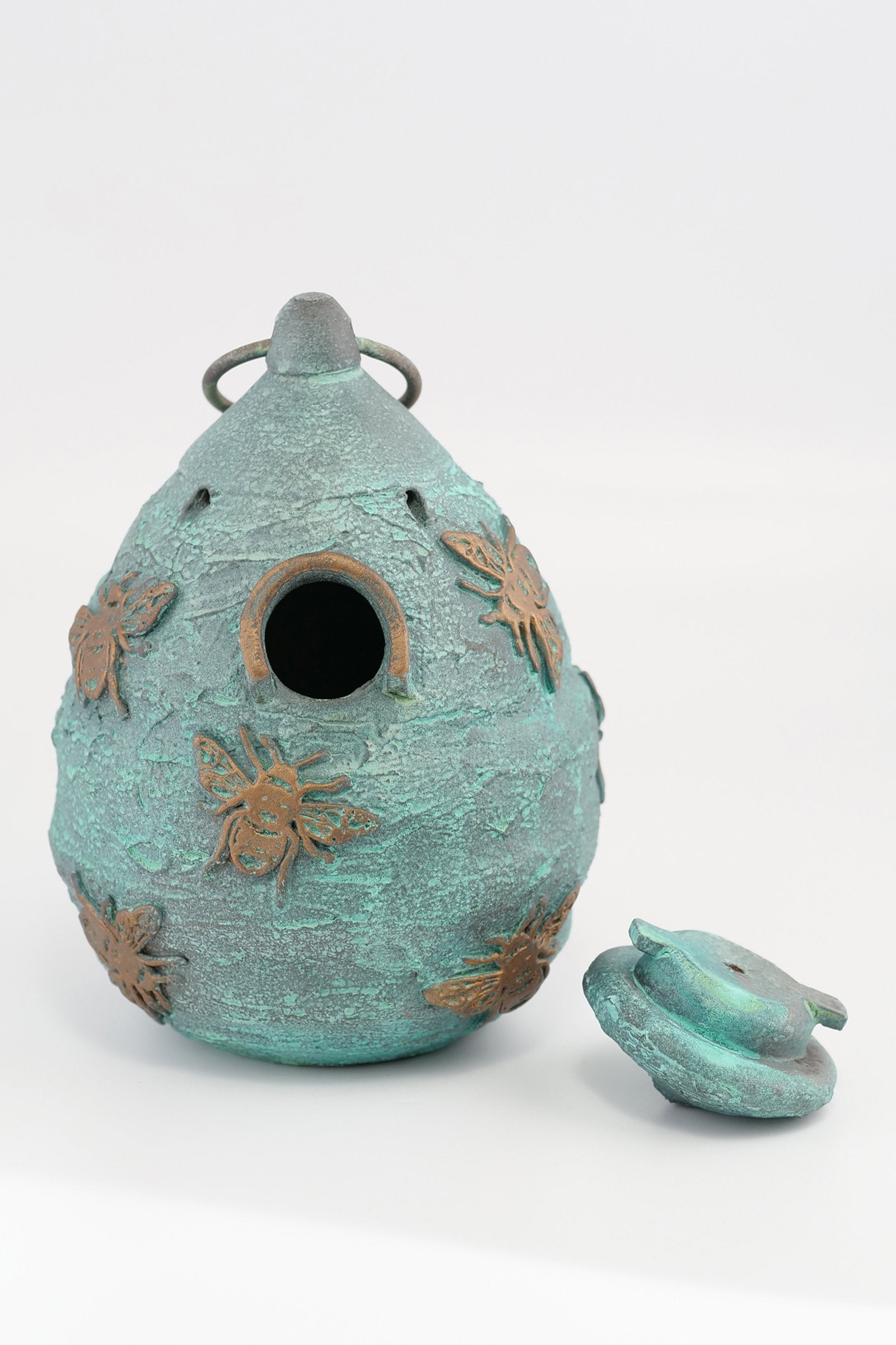 Honey Bee Verdigris Birdhouse