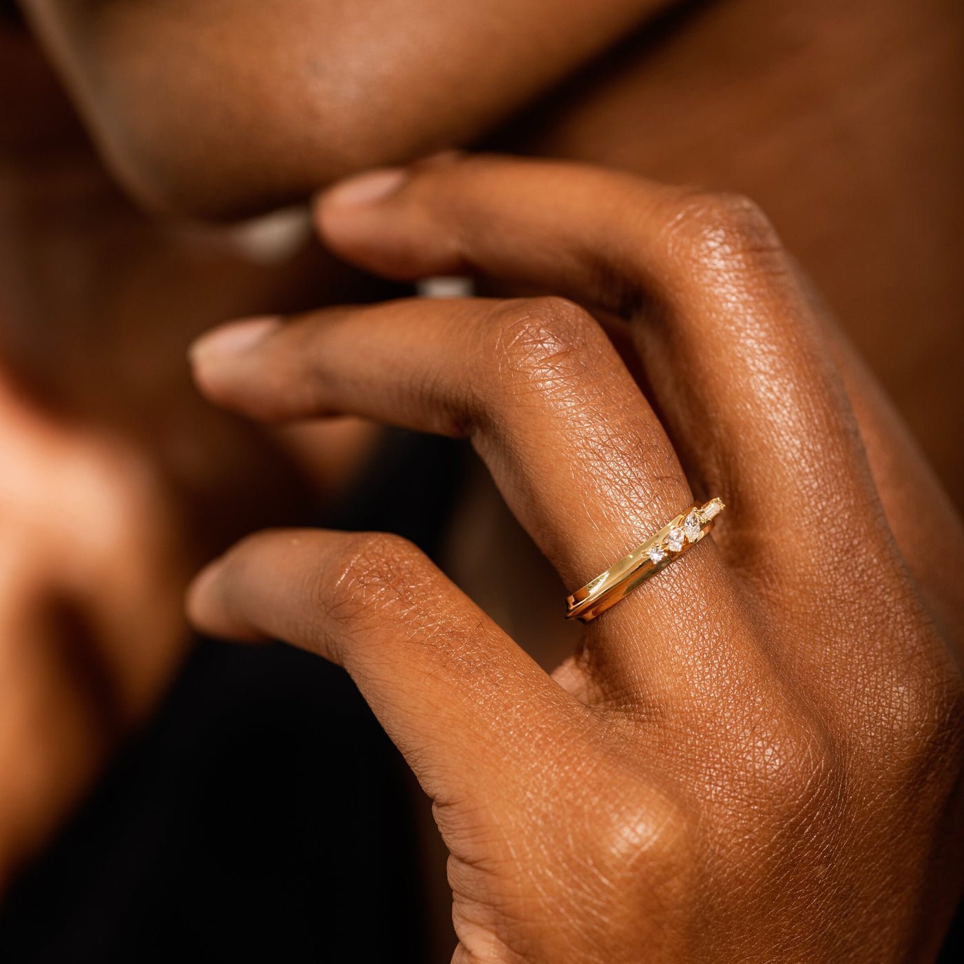 Trellis Knife Edge Stacking Ring