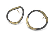 Oxidized Silver & 14k Gold