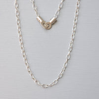 bright silver chain