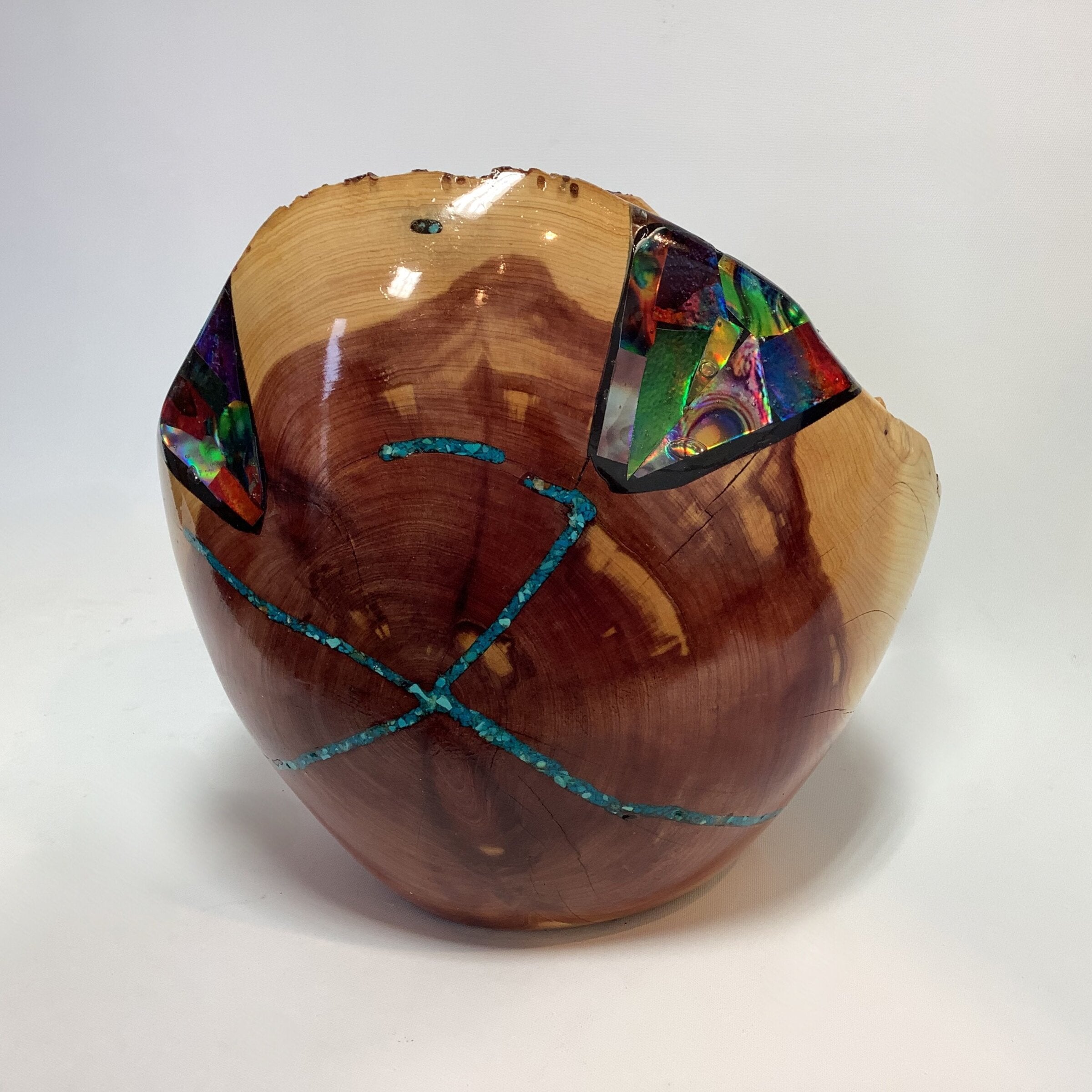 Purple Heart Juniper Mini Canyon with Glass
