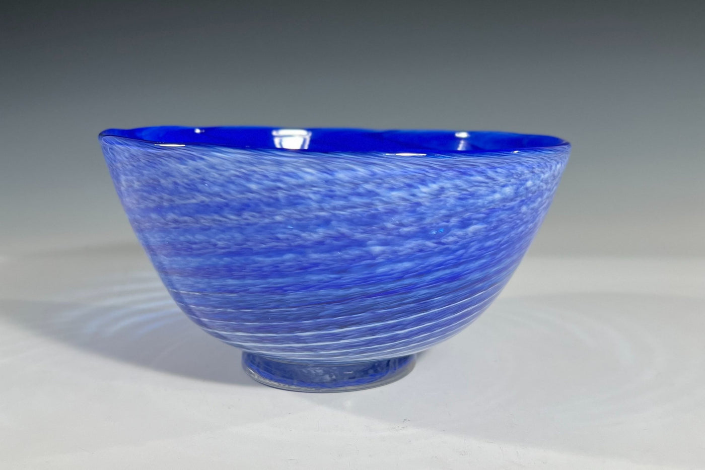 Cobalt Spiral Bowl