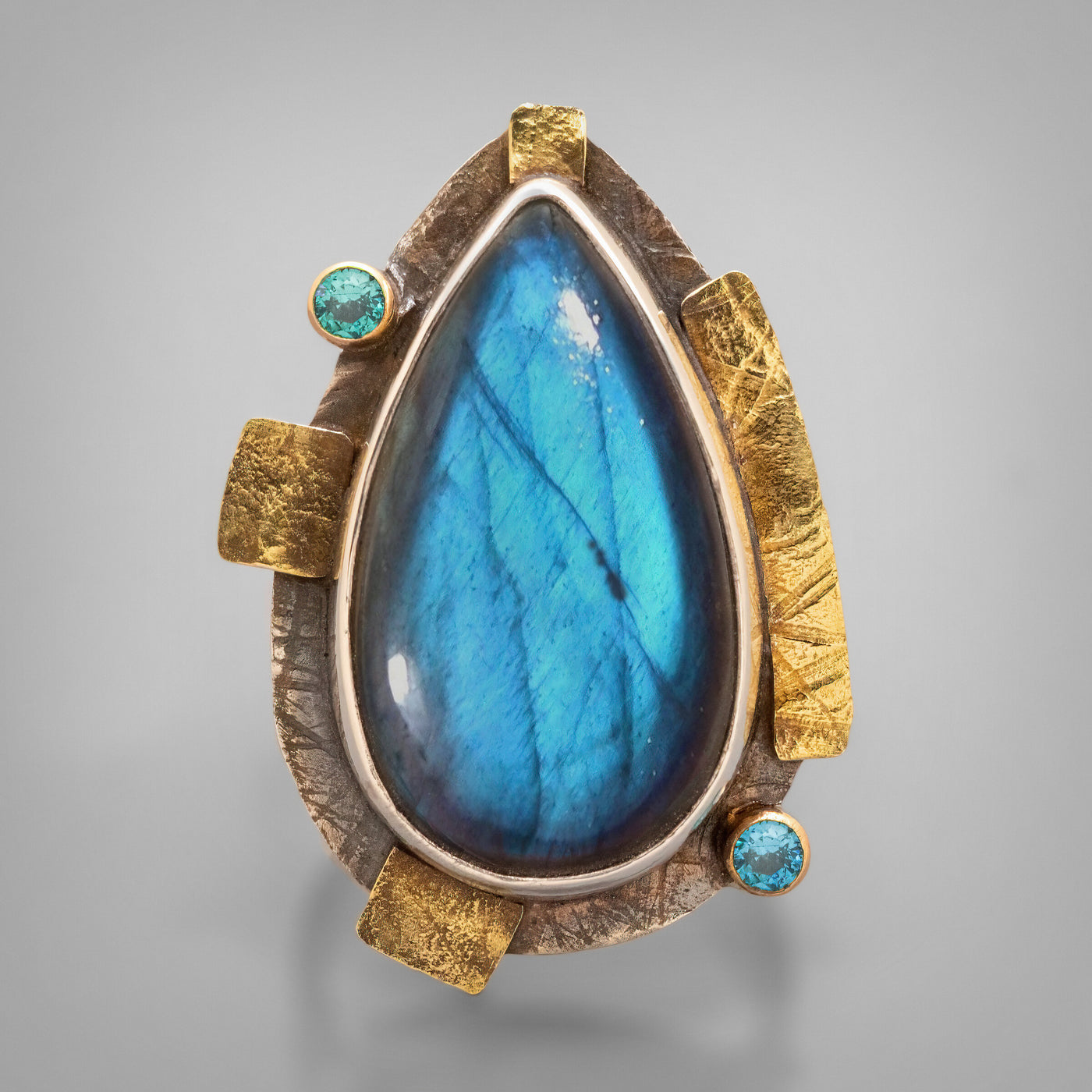 Royal Blue Labradorite Ring