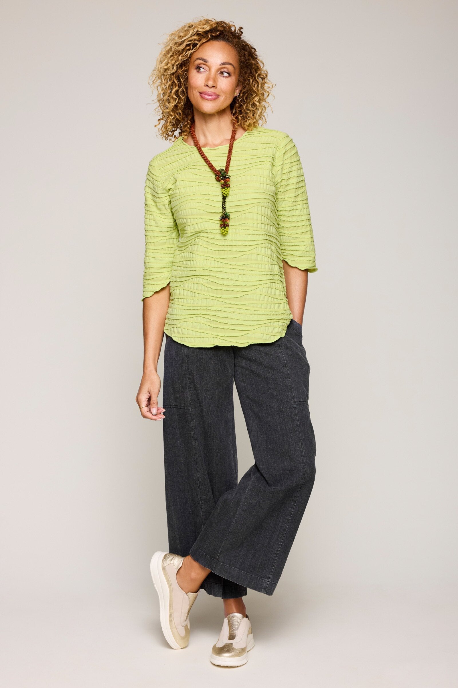 Fiore Classic Shirttail Top