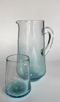 teal geo pitcher with geo cup (sold separately)