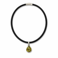 Lemon Topaz Teardrop Necklace