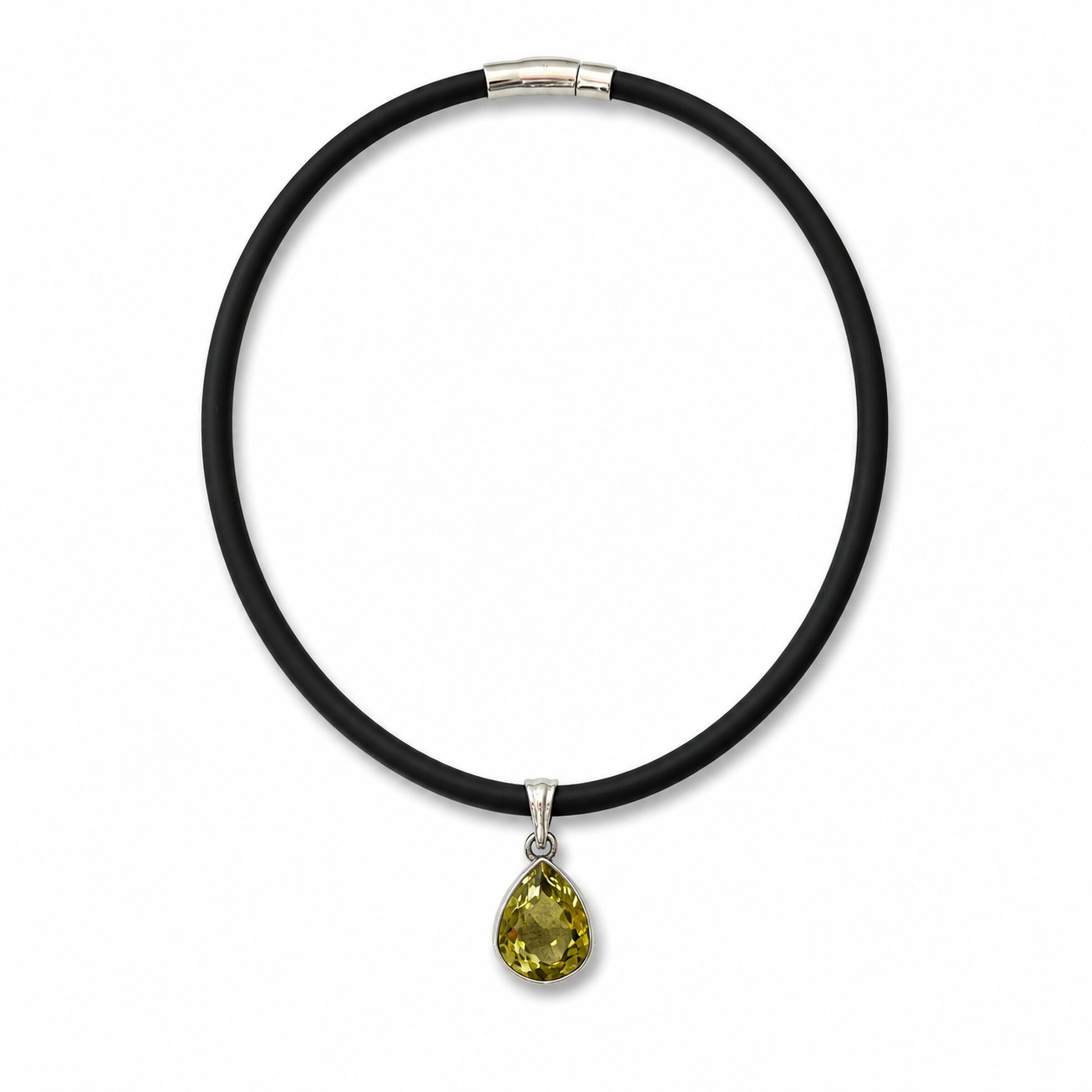 Lemon Topaz Teardrop Necklace