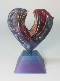Red and Purple Heart