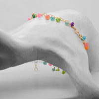 Opal Gold Charm Bracelet