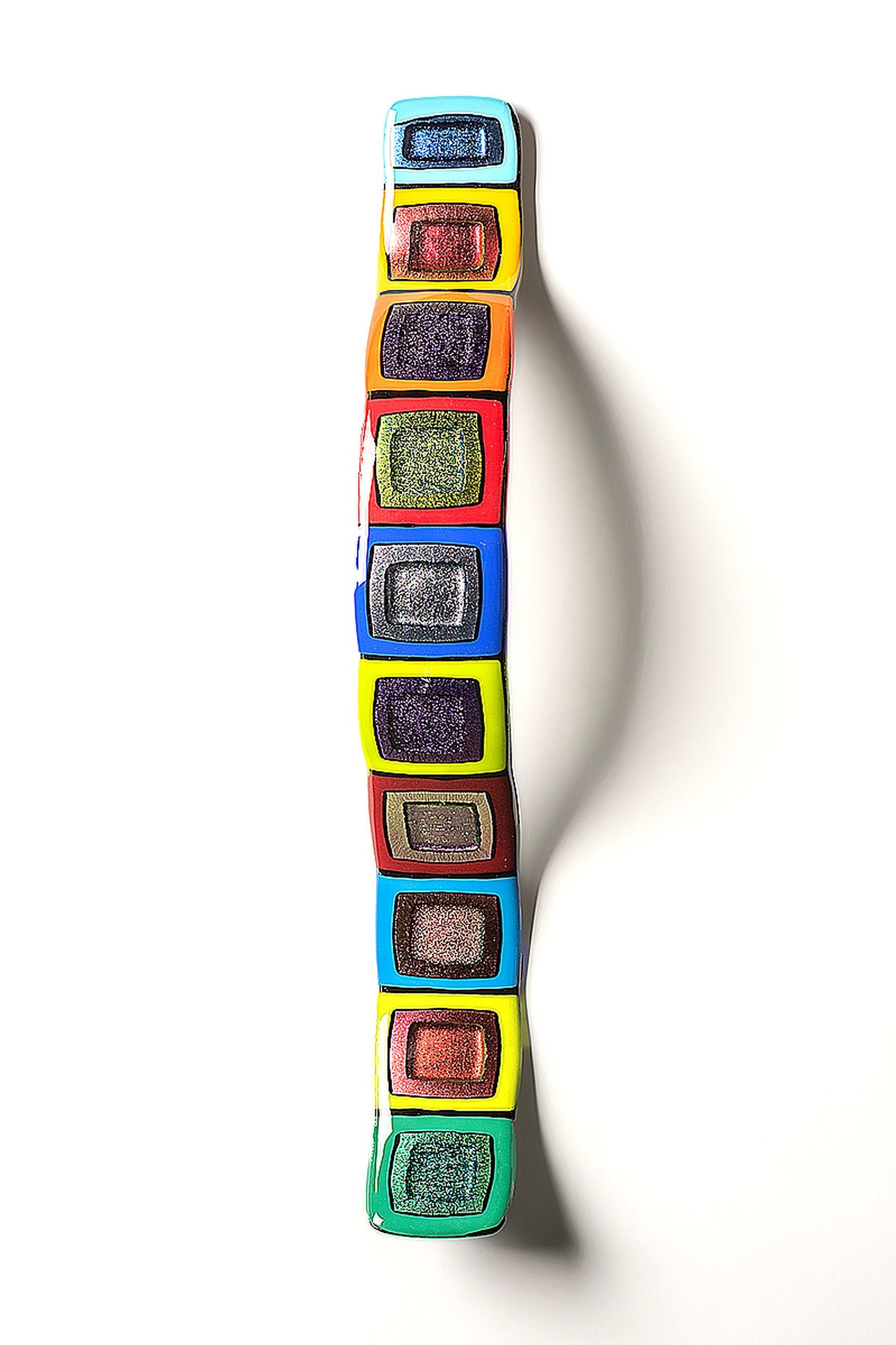 Dichroic Glass Story Pole Wall Wave