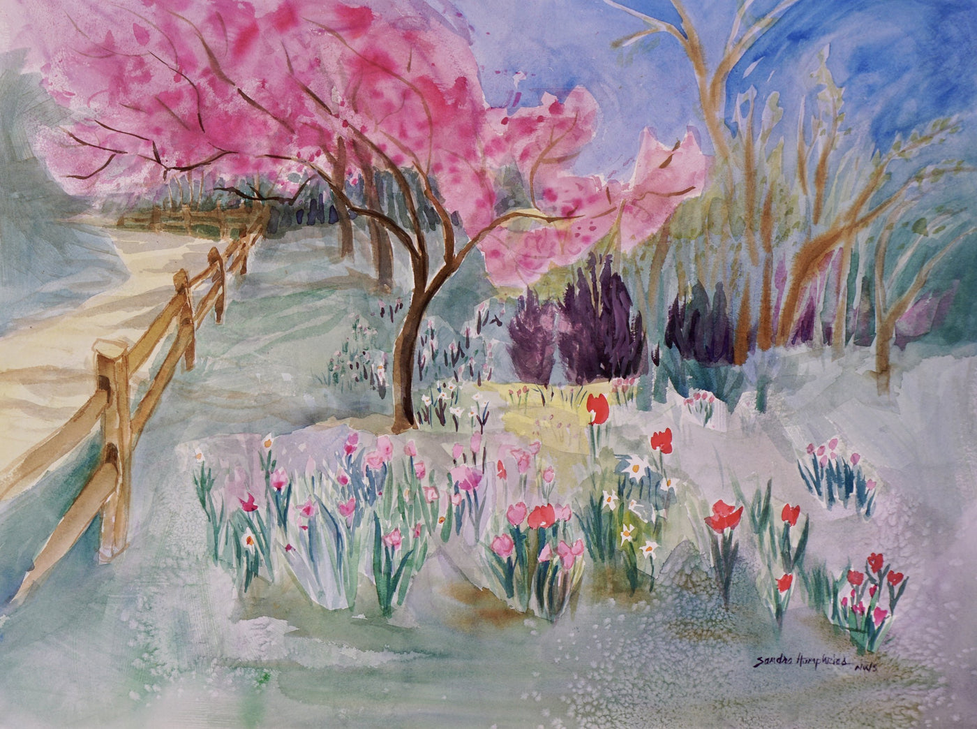 Valley with Tulips
