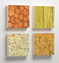 (Clockwise) Geisha, Bamboo, Pebbles and Tatami Wooden Tiles