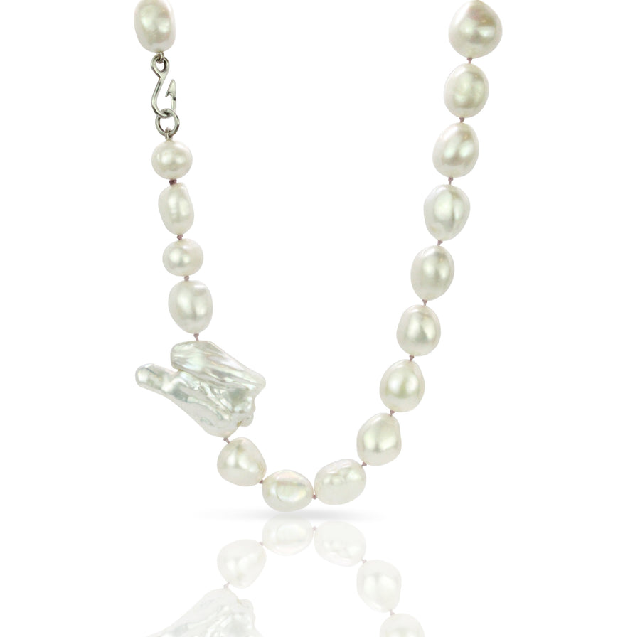 Keshi & Freshwater Baroque Pearl Necklace