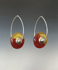 Ruby & Lemon Drop Disc Earring