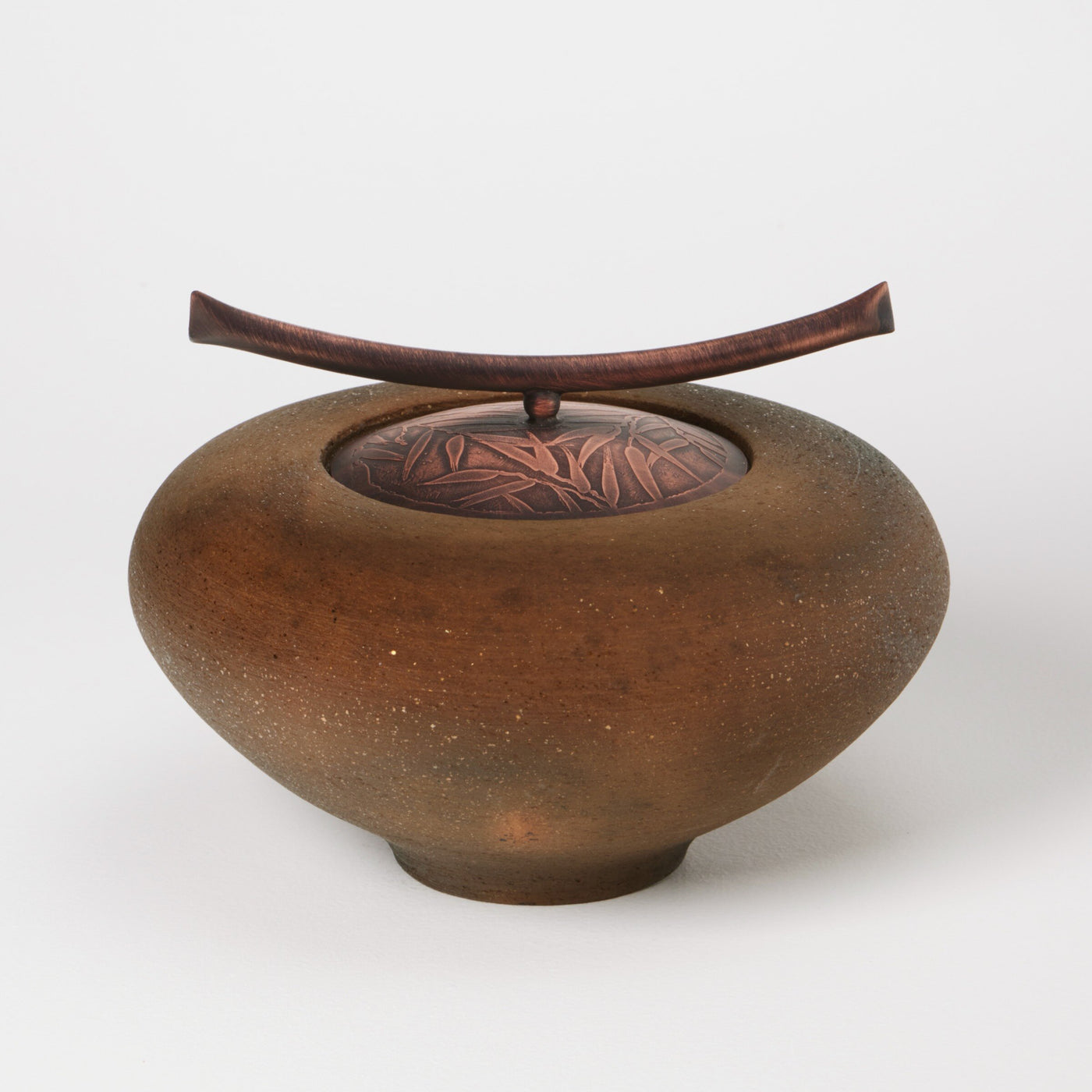Mica Leaf and Vine Low Vessel