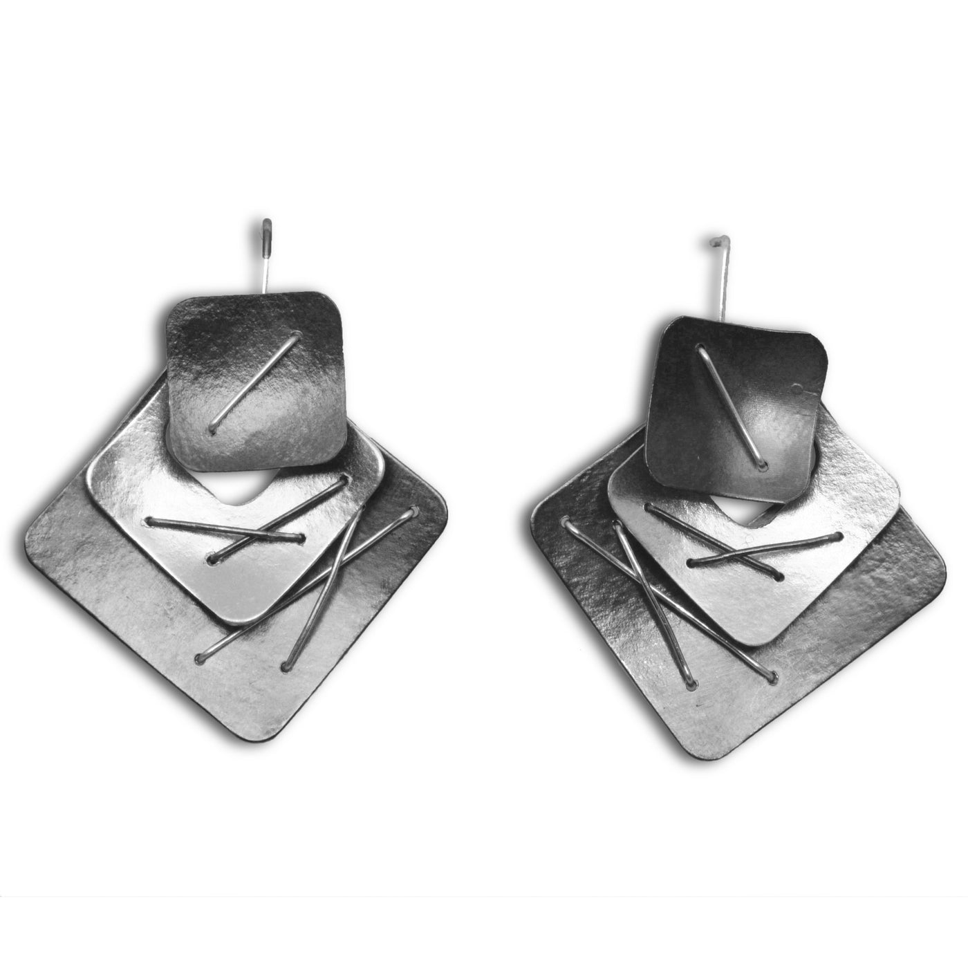 Oxidized Silver Ear Wire