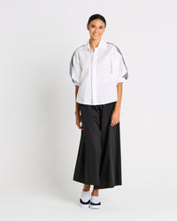 Cotton Balloon Sleeve Top