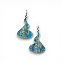 Waves Patina Earrings