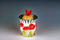 Small Red Poppy Jar II