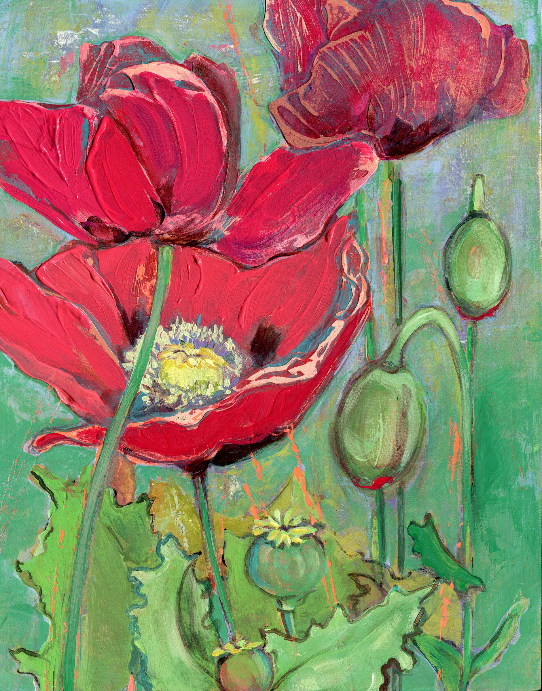 Poppy Dreams In Red No. 4